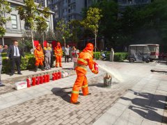 示范区金耀街道开展“防患未‘燃’筑安全”消防应急演练